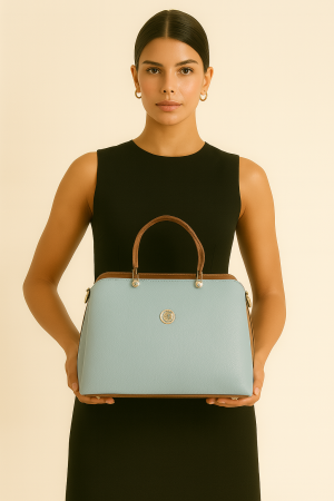 CG Pastel Mavi Zarif El Çantası