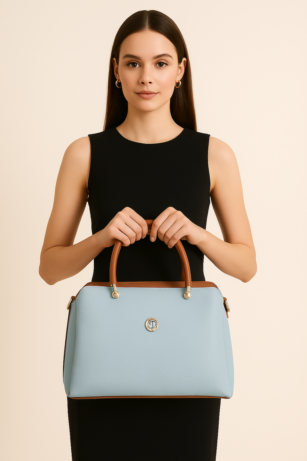 CG Pastel Mavi Zarif El Çantası - Görsel 2