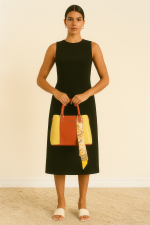 Aydesa ColorBlock Şal Detaylı Zarif El Çantası