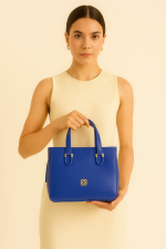 DGN Royal Blue Elegance Kadın El ve Omuz Çantası