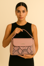 MAGNAME Rose Python Omuz Çantası