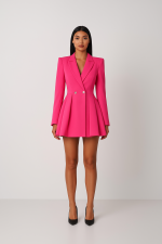 Barbie Glow Pembe Blazer Elbise