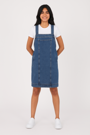 Denim Cool Salopet Elbise