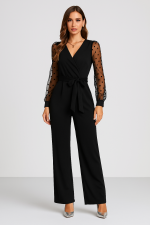 Midnight Elegance Siyah Tulum