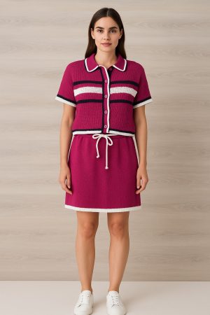 Berry Chic Triko İkili Takım