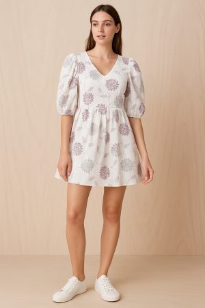 Flora Breeze Mini Elbise